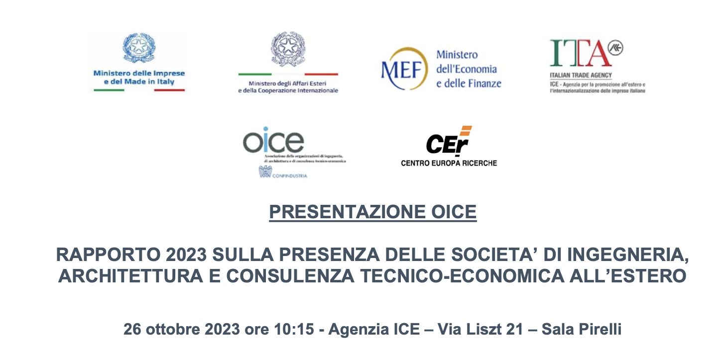 Presentazione del Rapporto Estero OICE